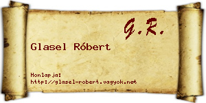 Glasel Róbert névjegykártya